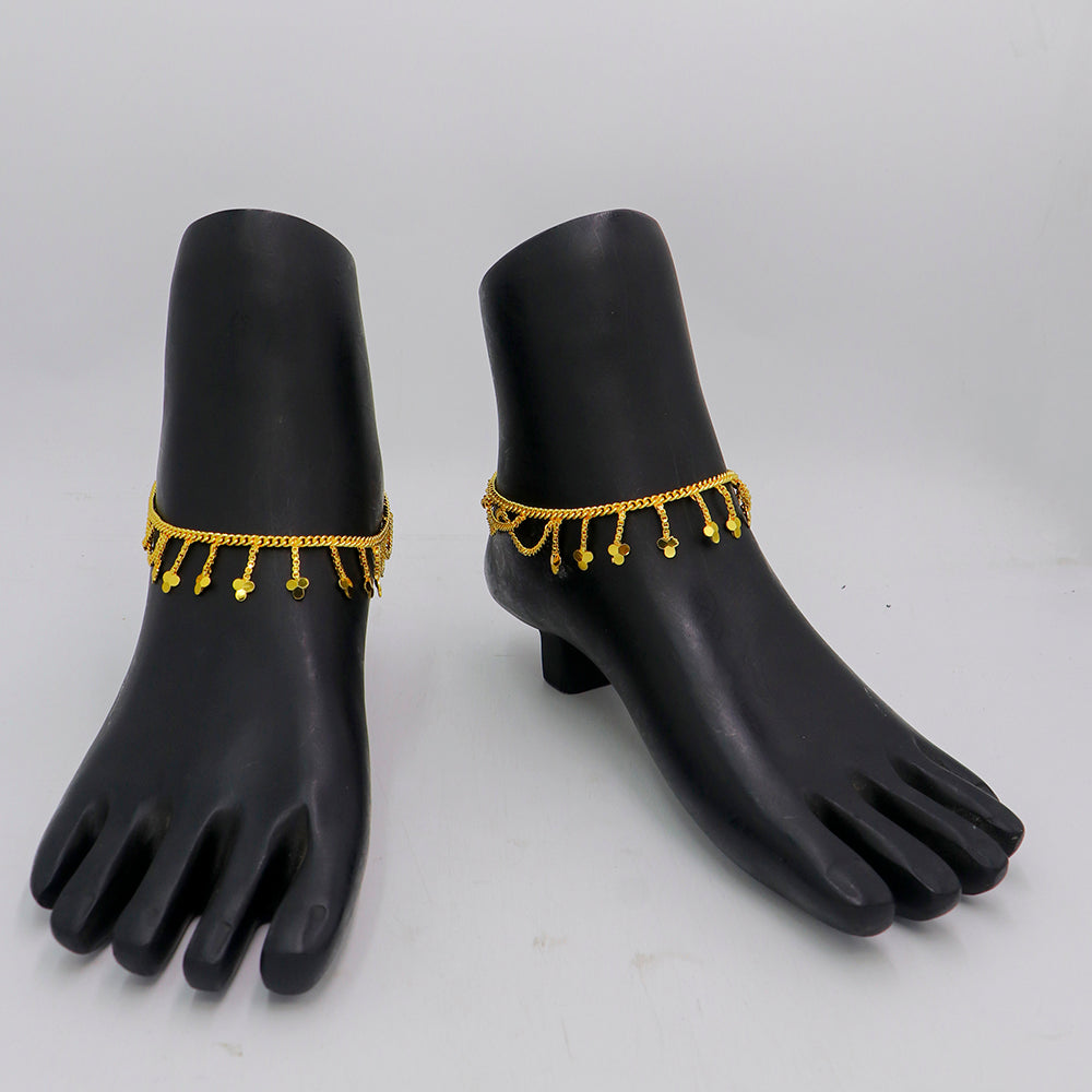 Mahavir Dye Gold Traditional Payal \Anklet