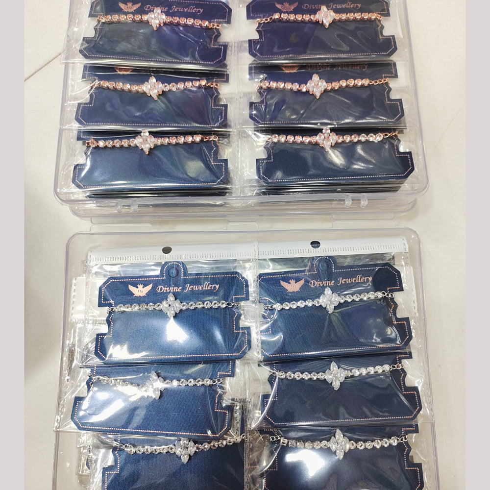 Tip Top Jewellers Fancy Austrian Stone Designer Bracelet (Pack of 12)