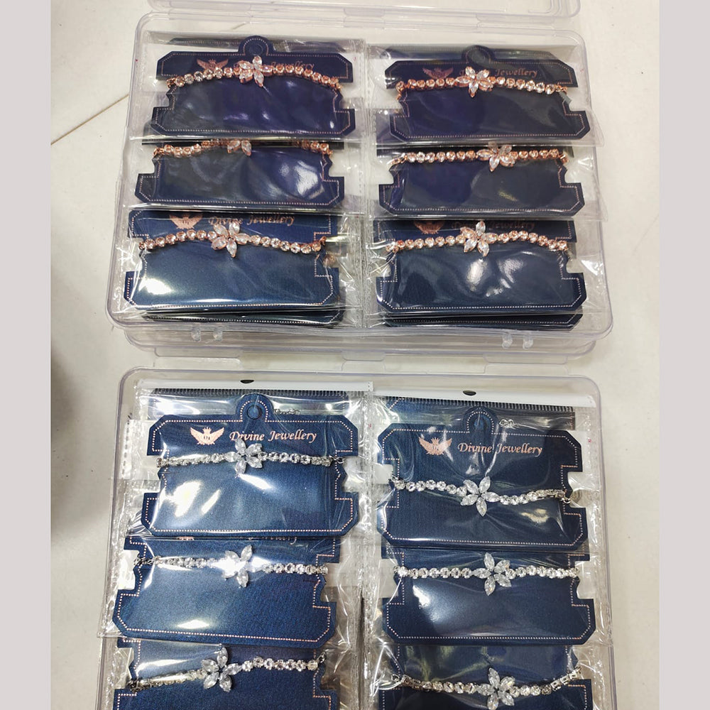 Tip Top Jewellers Fancy Austrian Stone Designer Bracelet (Pack of 12)