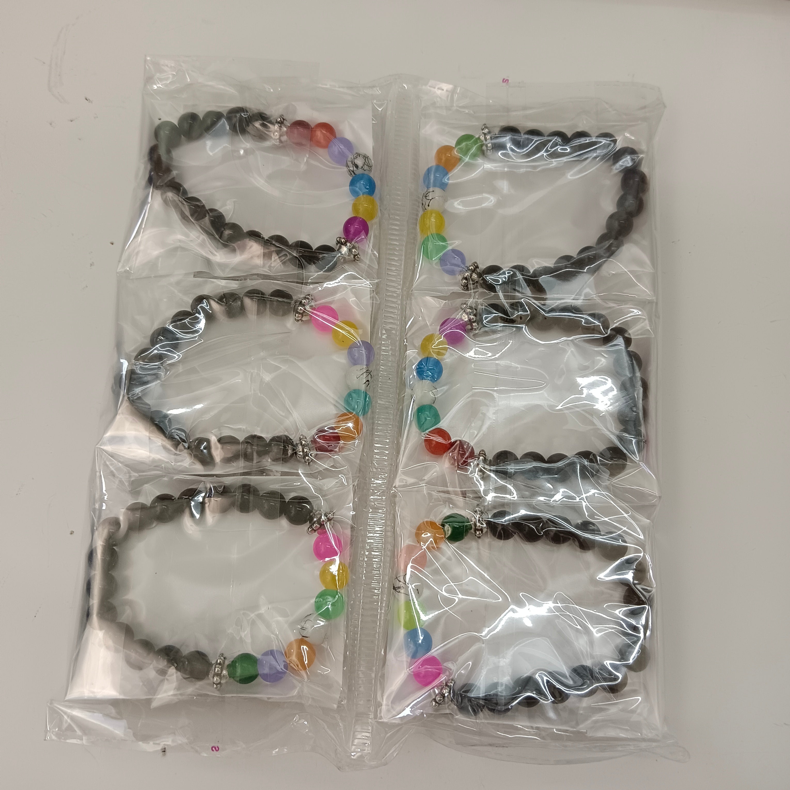 Urthn Multi Color Beads Bracelet (Set of 12)
