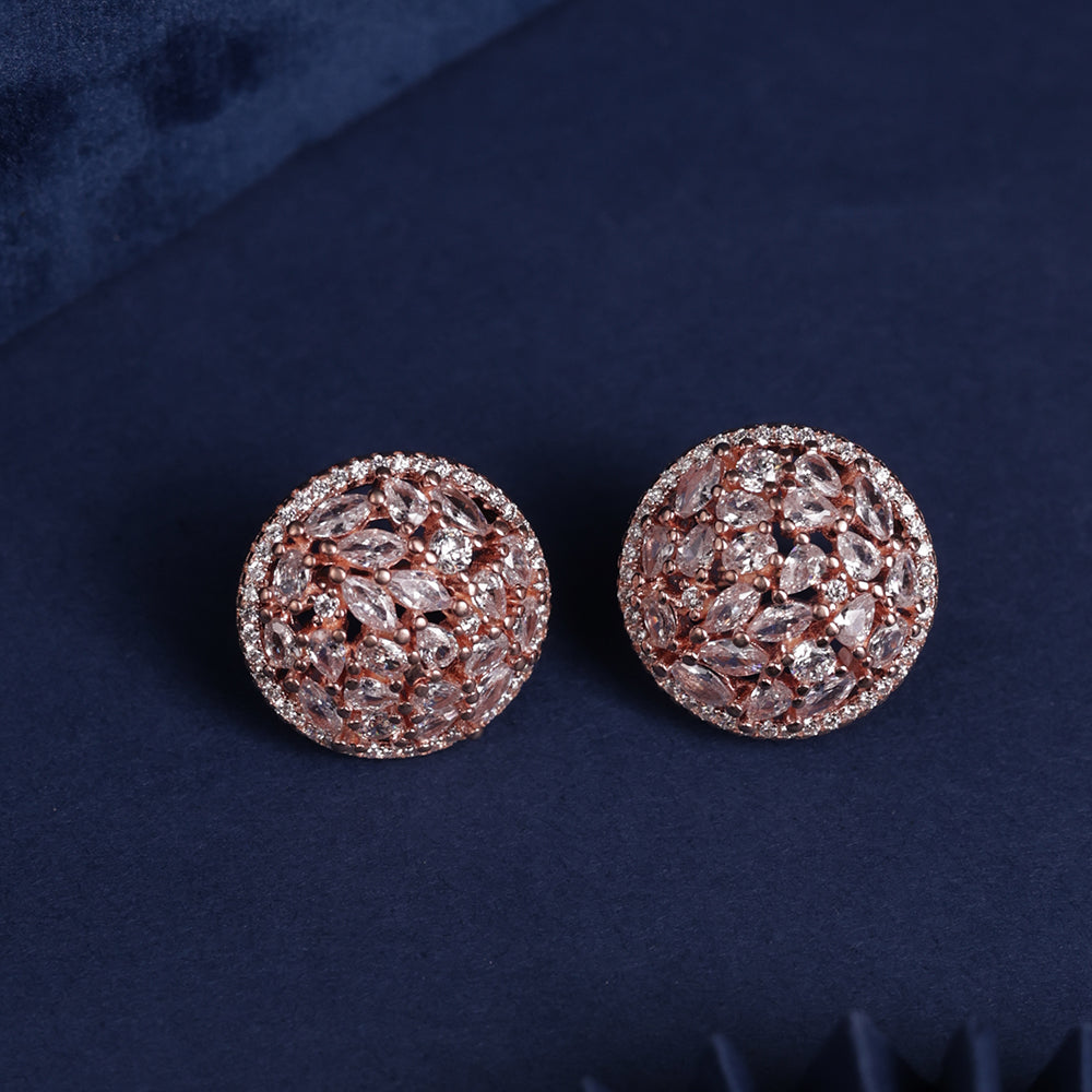 AllWell Jewellery Designer  Spark Dome 925 Sterling Silver Stud Earrings