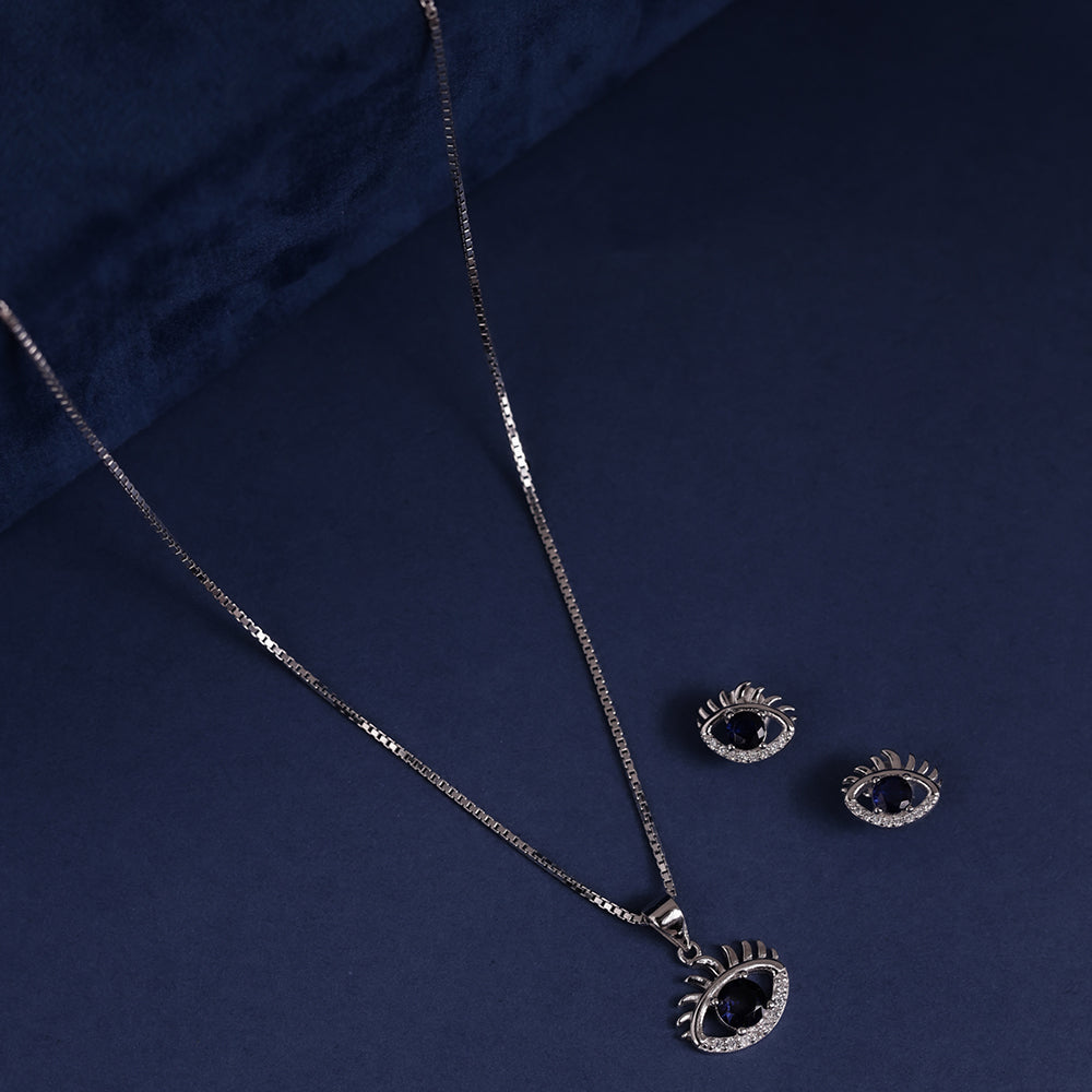 AllWell Jewellery Radiant Divine Eye 925 Silver Chain Pendant