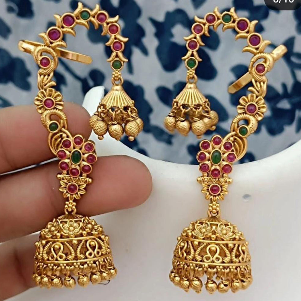 Manisha Jewellery Gold Plated Pota Stone Ear Cuff