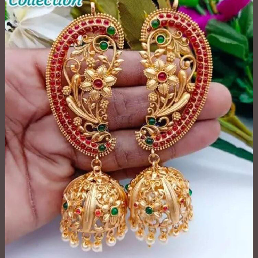 Manisha Jewellery Gold Plated Pota Stone Ear Cuff