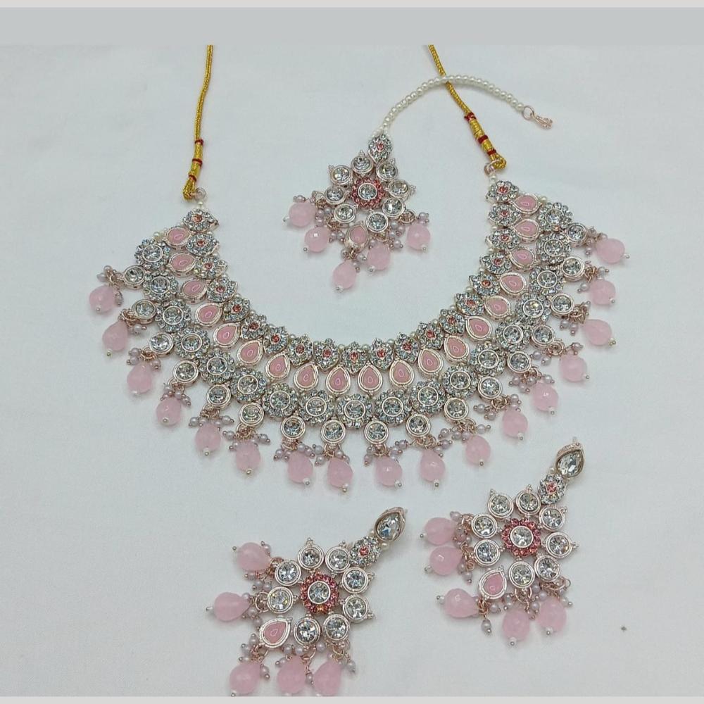 Manisha Jewellery Gold Plated Austrian Stone Necklace Set