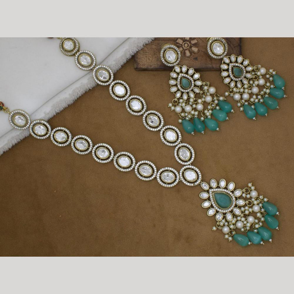 Manisha Jewellery Gold Plated Crystal Stone Necklace Set