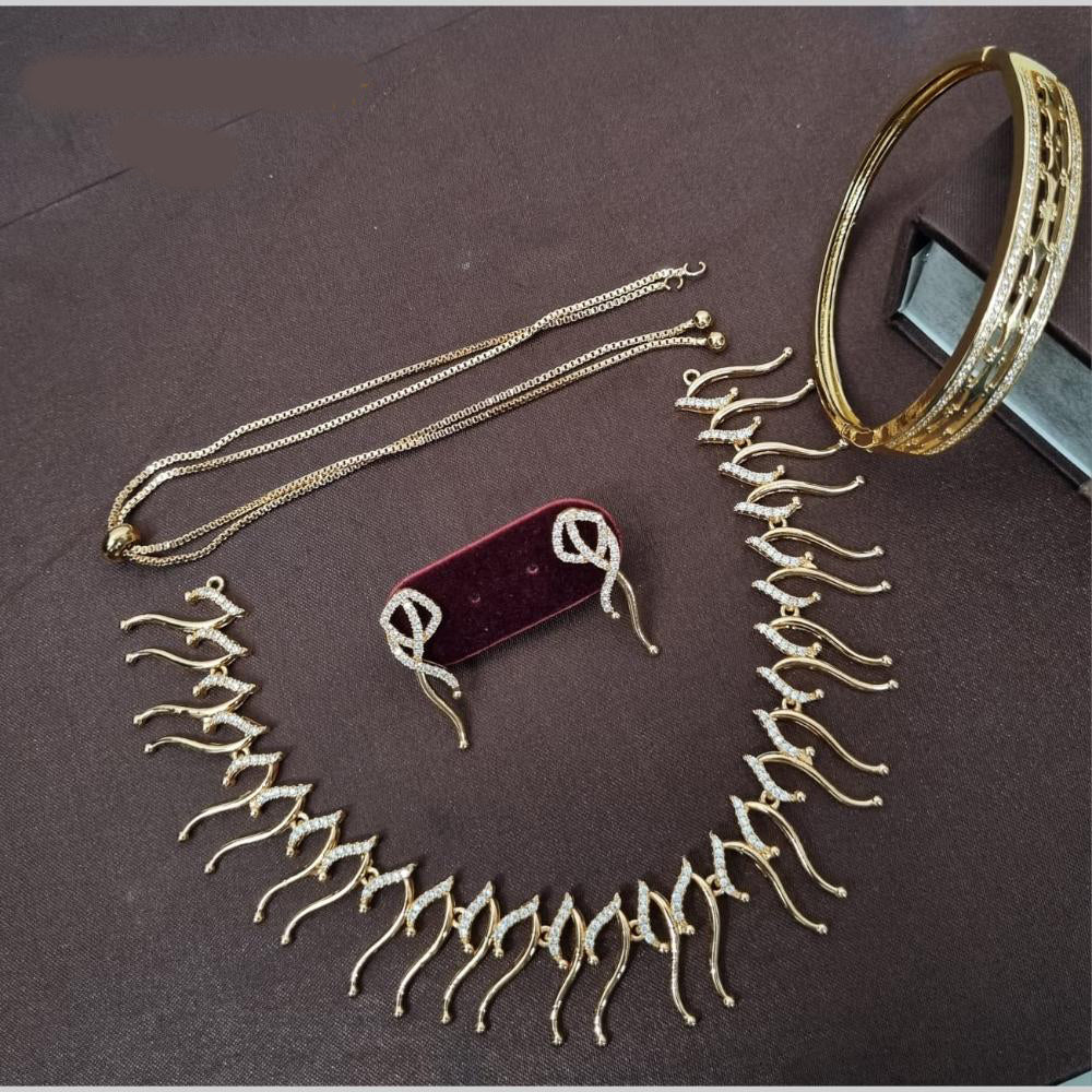 Manisha Jewellery Gold Plated Austrian Stone Combo Set