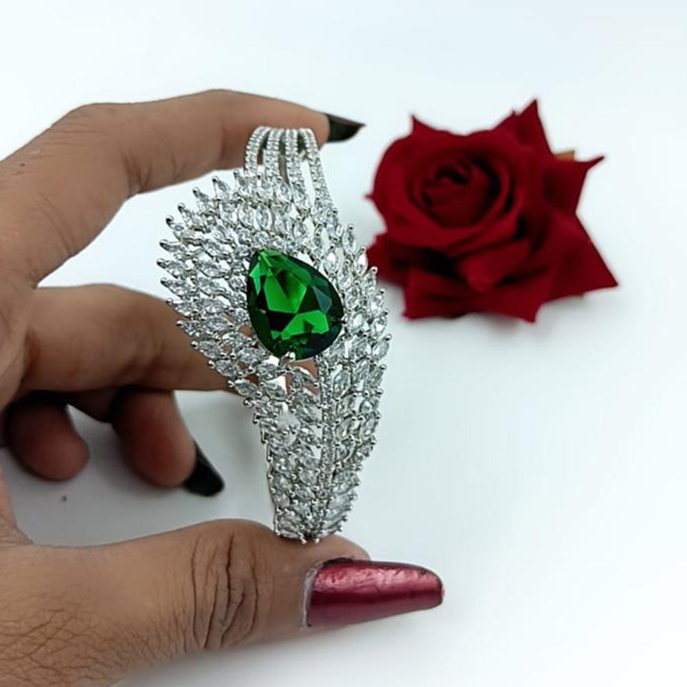 Manisha Jewellery Silver Plated AD Bracelet