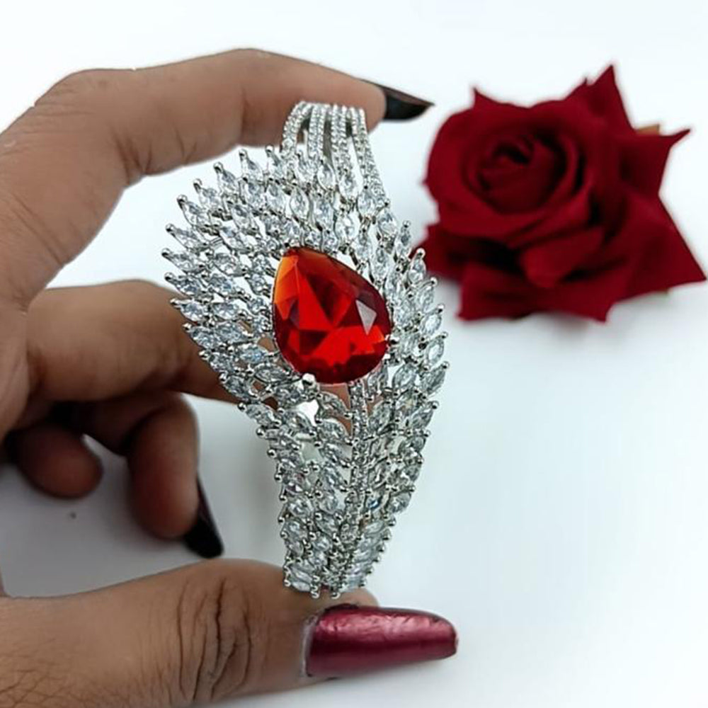 Manisha Jewellery Silver Plated AD Bracelet