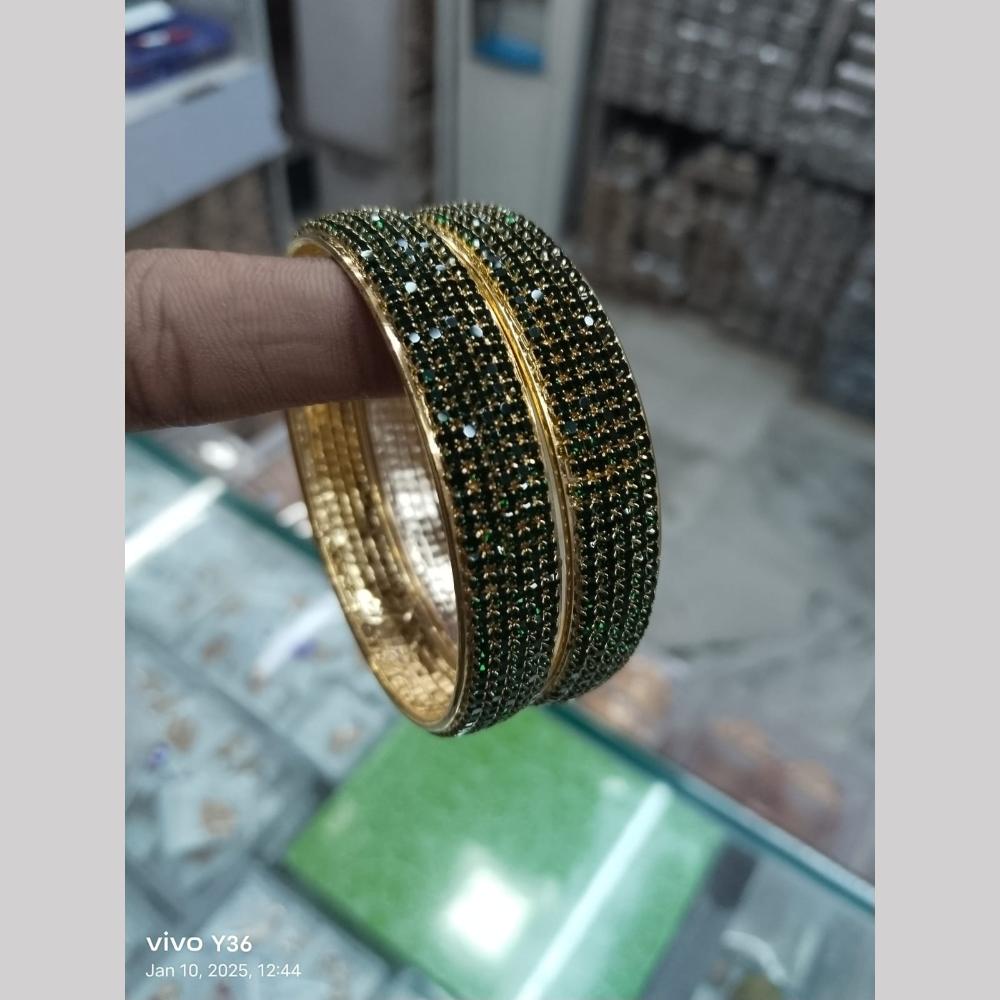 Manisha Jewellery Gold Plated Austrian Stone Bangles Set