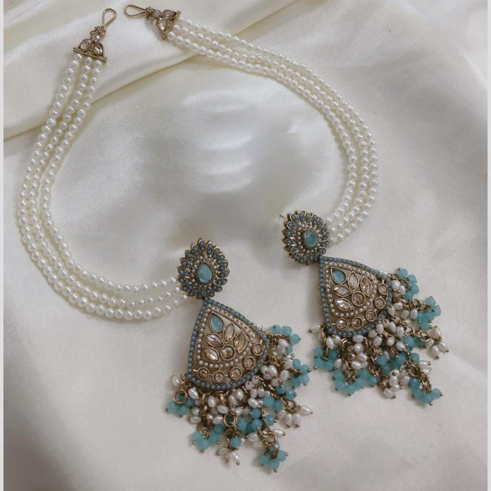 Manisha Jewellery Gold Plated Crystal Stone Kan Chain Dangler