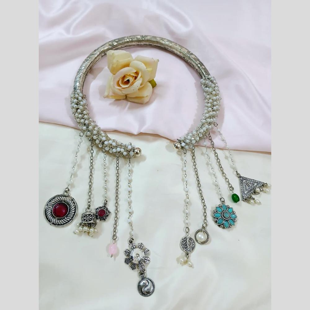 Manisha Jewellery Boho statement with dangling motifs  Necklace