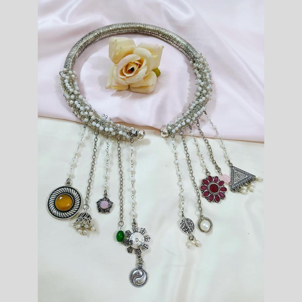 Manisha Jewellery Boho statement with dangling motifs  Necklace