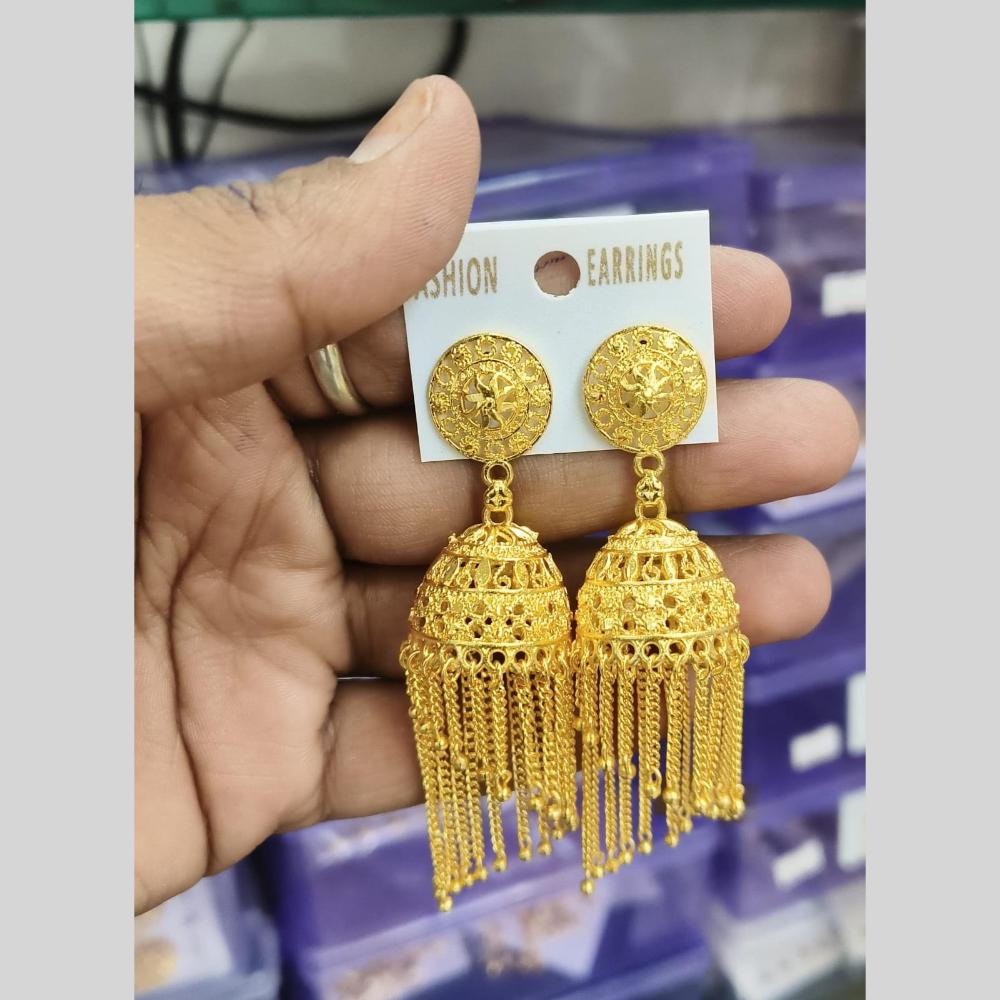 Manisha Jewellery Gold Plated Jhumki Earrings
