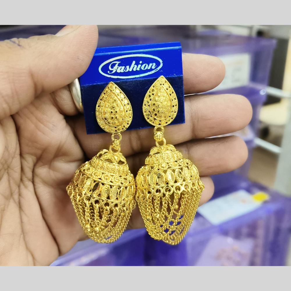 Manisha Jewellery Gold Plated Jhumki Earrings