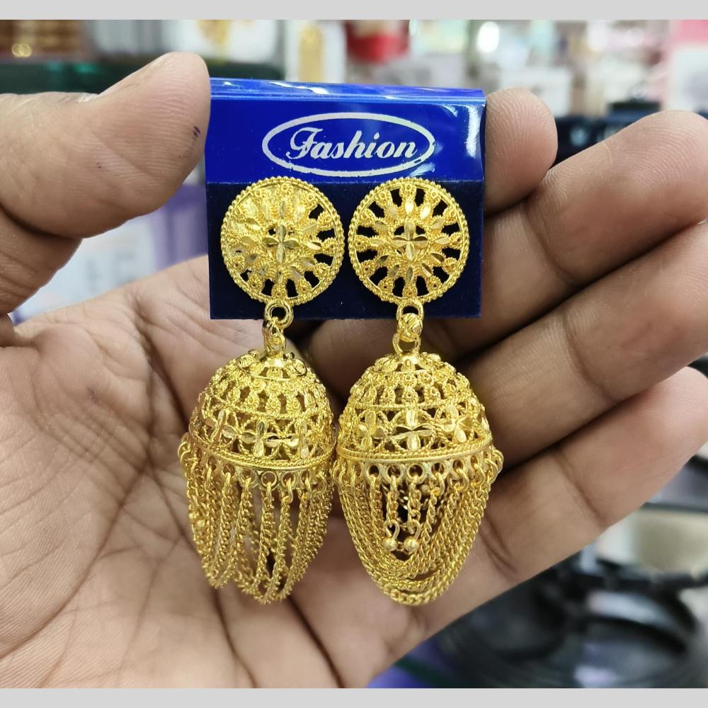 Manisha Jewellery Gold Plated Jhumki Earrings