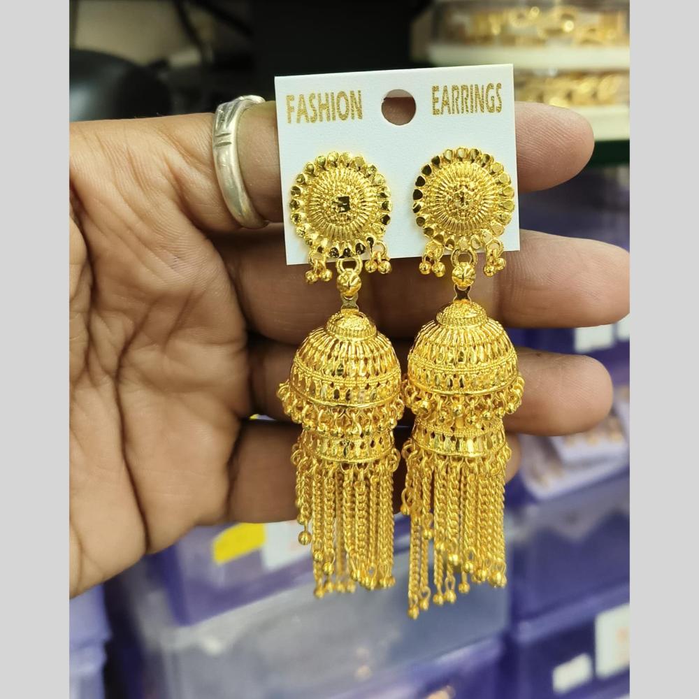 Manisha Jewellery Gold Plated Jhumki Earrings