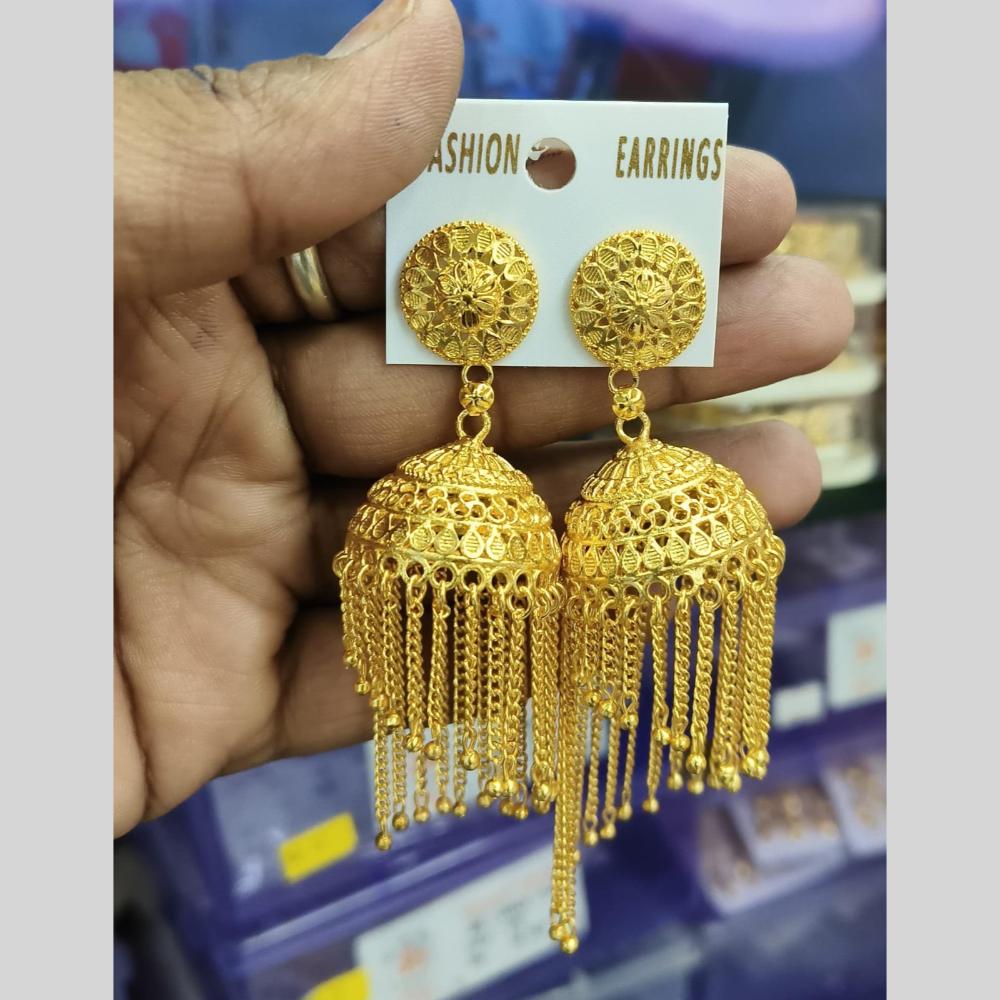 Manisha Jewellery Gold Plated Jhumki Earrings