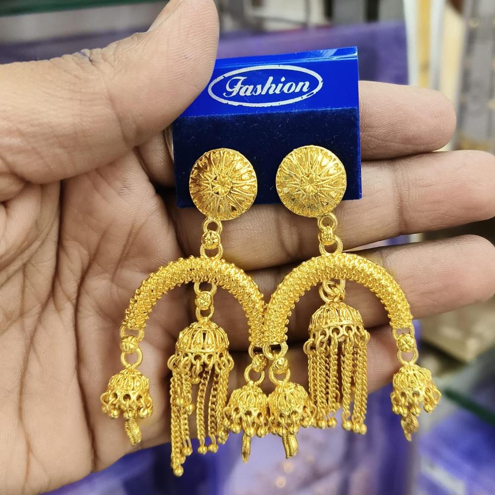 Manisha Jewellery Gold Plated Jhumki Earrings