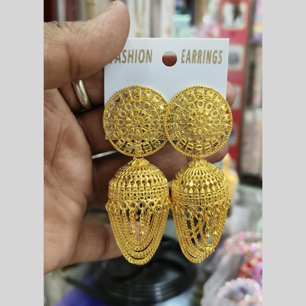Manisha Jewellery Gold Plated Jhumki Earrings