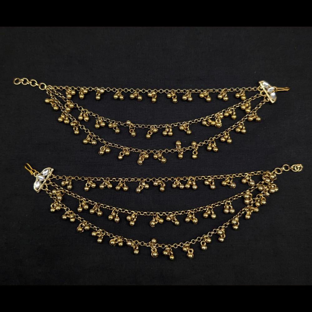 Manisha Jewellery Gold Plated Ghungroo Kaan Chain