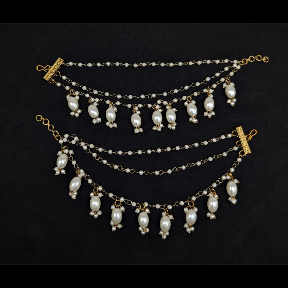 Manisha Jewellery Gold Plated Pearl Kaan Chain