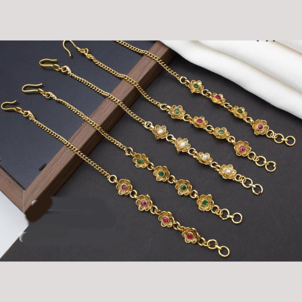 Manisha Jewellery Gold Plated Pota Stone Adjustable Bracelet (One Piece Only)