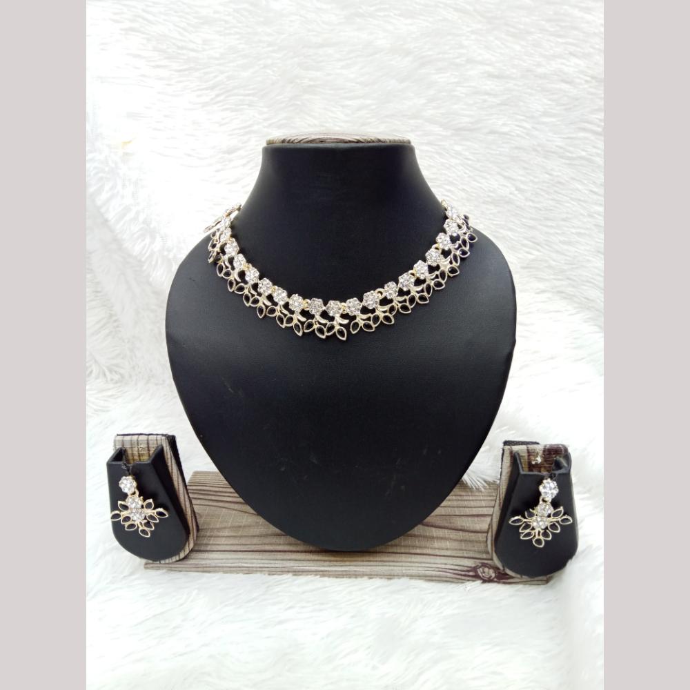 Manisha Jewellery Gold Plated Austrian Stone Necklace Set