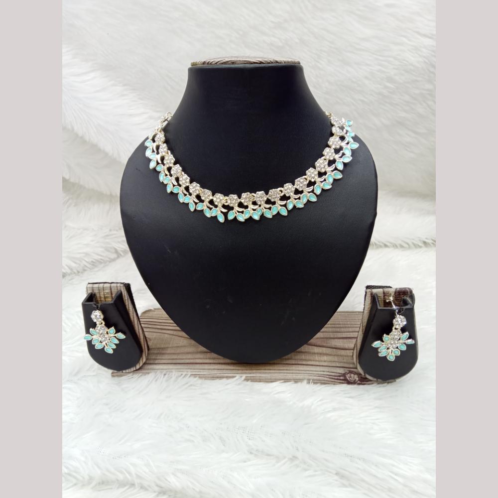 Manisha Jewellery Gold Plated Austrian Stone Necklace Set