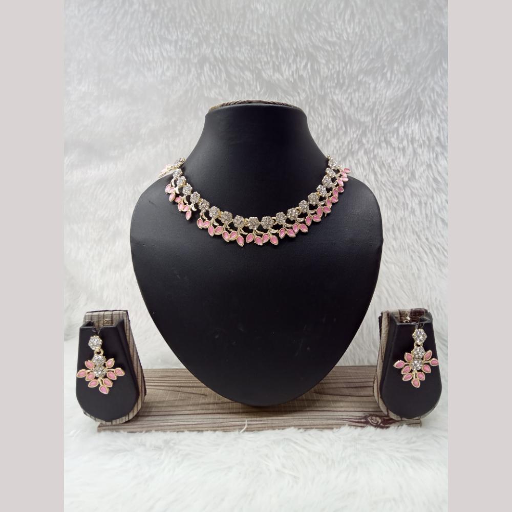 Manisha Jewellery Gold Plated Austrian Stone Necklace Set