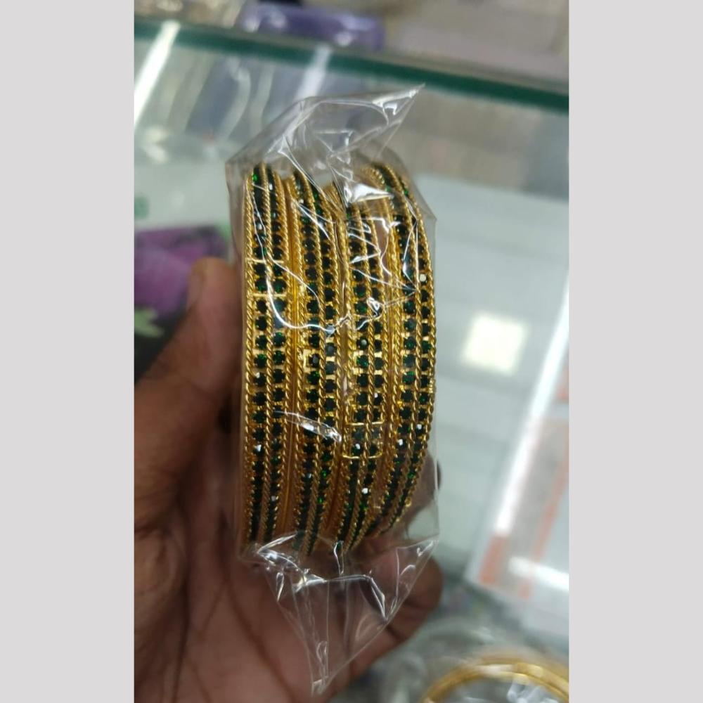 Manisha Jewellery Gold Plated Austrian Stone Bangles Set