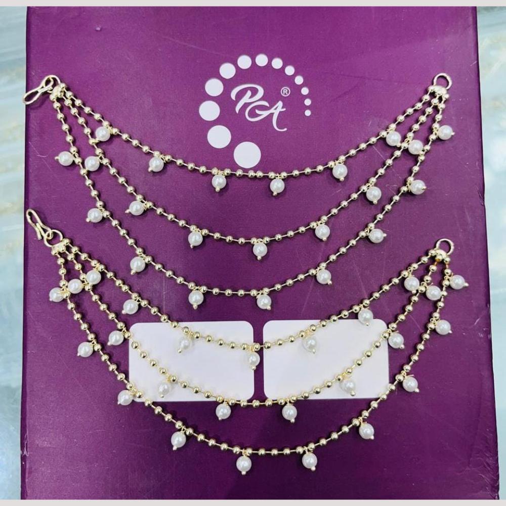 Manisha Jewellery Gold Plated Pearls Kanchain