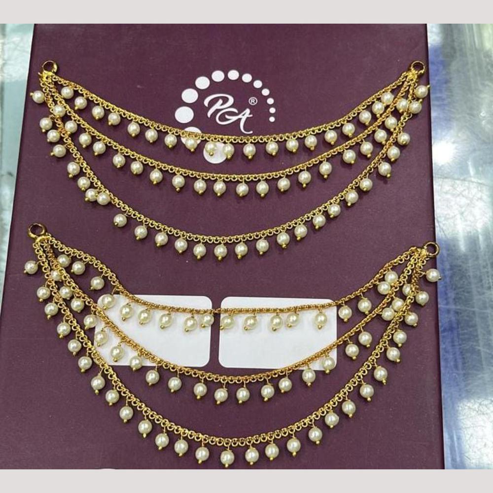 Manisha Jewellery Gold Plated Pearls Kanchain