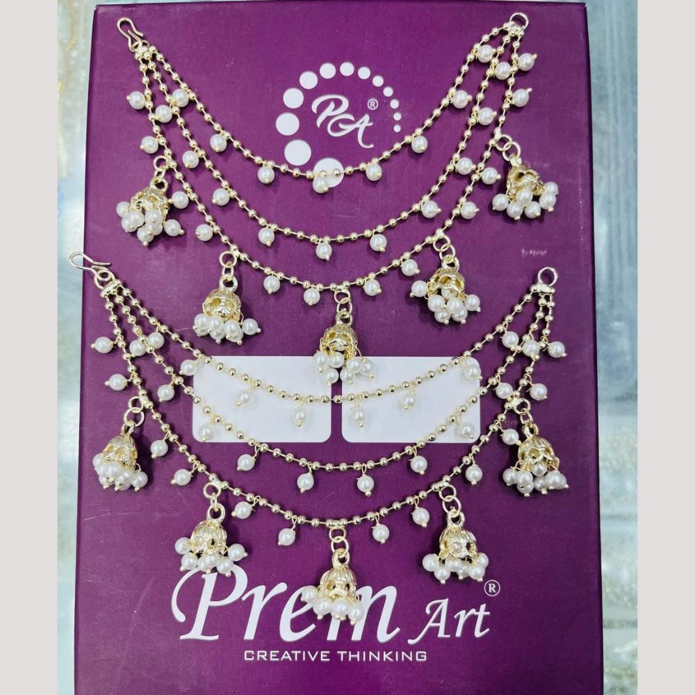 Manisha Jewellery Gold Plated Pearls Kanchain