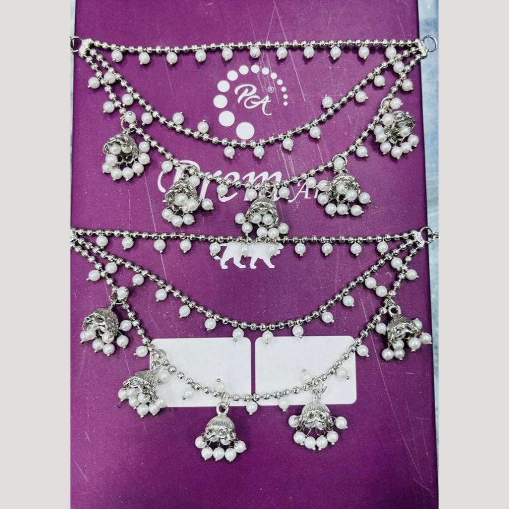 Manisha Jewellery Silver Plated Pearls Kanchain