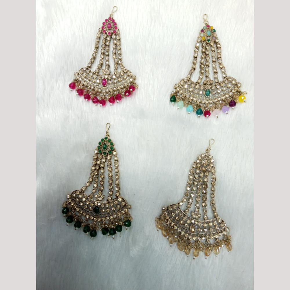 Manisha Jewellery Gold Plated Austrian Stone And Beads Pasa