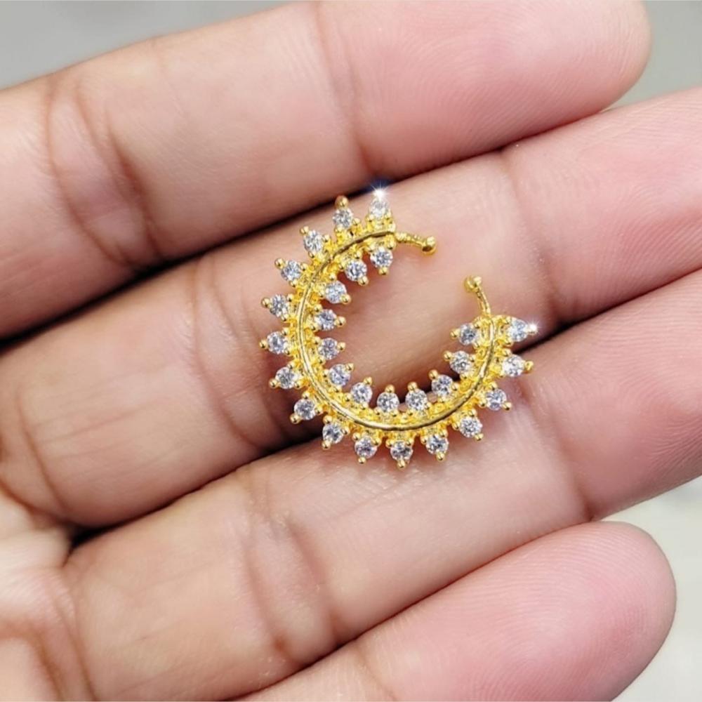 Manisha Jewellery Gold Plated Austrian Stone Nose Ring