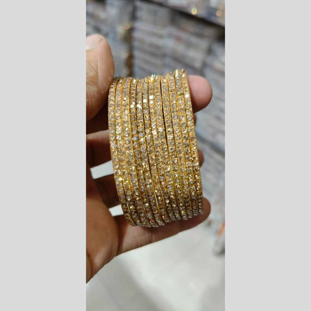 Manisha Jewellery Gold Plated Austrian Stone Bangles Set