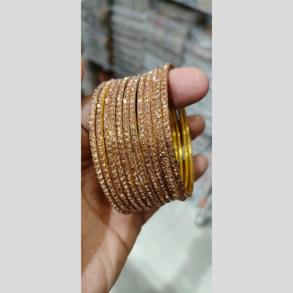 Manisha Jewellery Gold Plated Austrian Stone Bangles Set