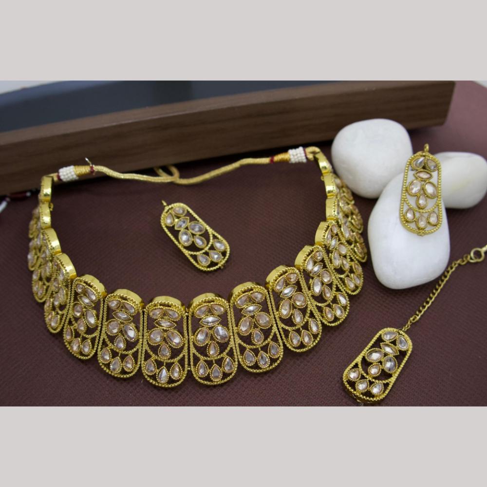 Manisha Jewellery Timeless Beauty Crystal Stone Choker Necklace Set