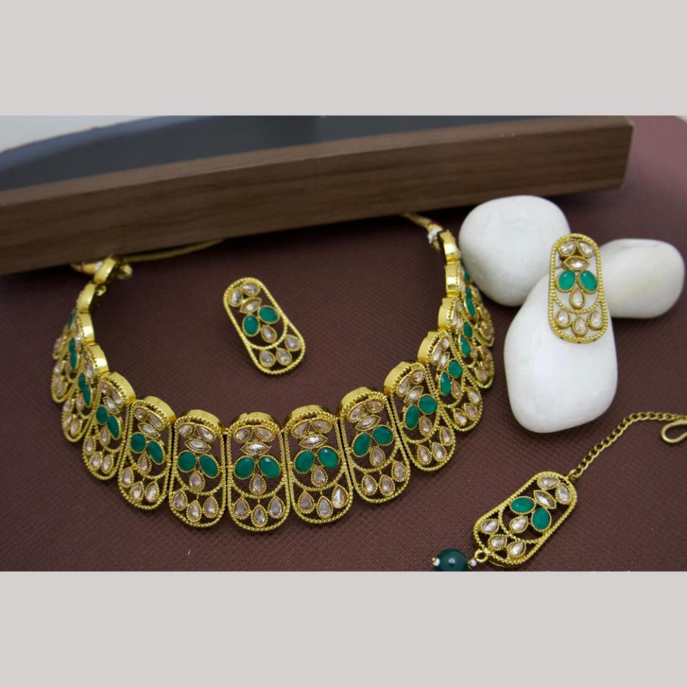 Manisha Jewellery Timeless Beauty Crystal Stone Choker Necklace Set