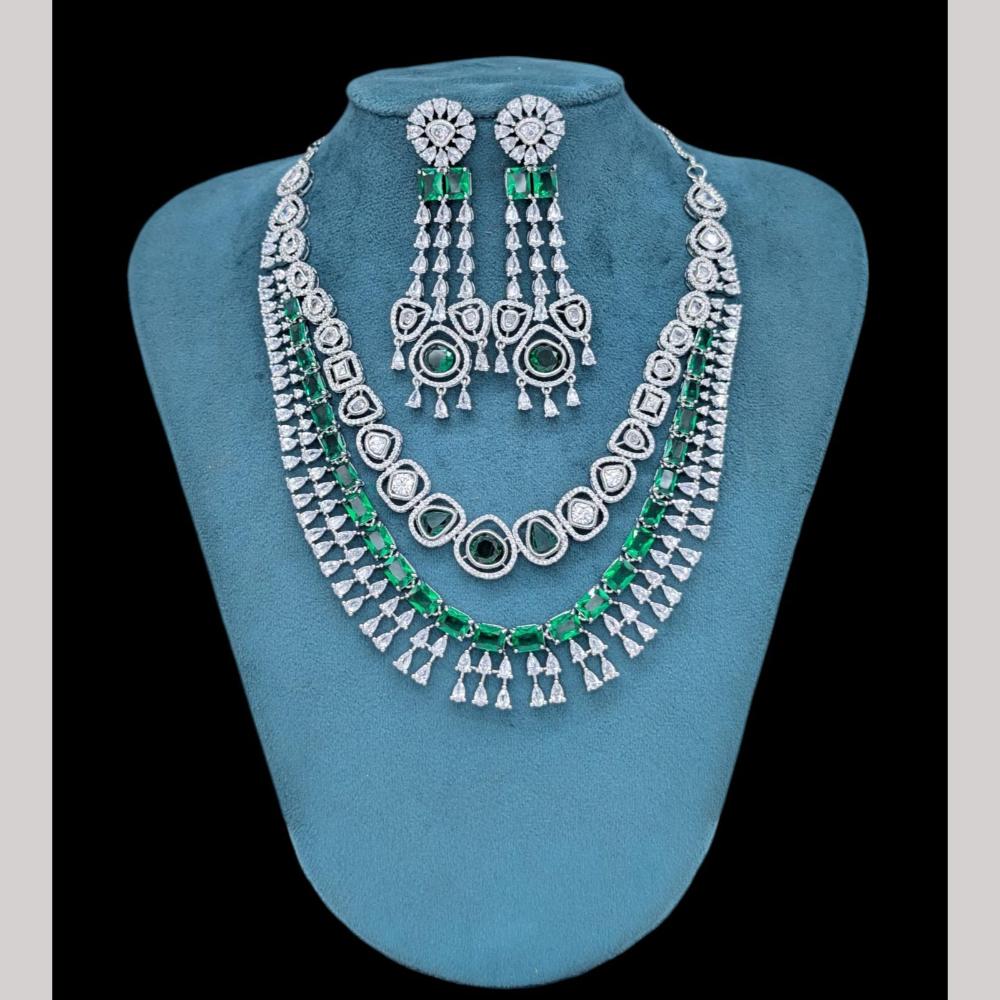Manisha Jewellery Diamond Dreams Exquisite American Daimonds Necklace Set
