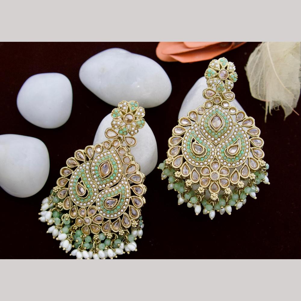 Manisha Jewellery Lustrous Twinkle Pearl and Crystal Dangler Earrings