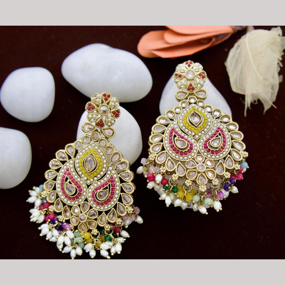 Manisha Jewellery Lustrous Twinkle Pearl and Crystal Dangler Earrings