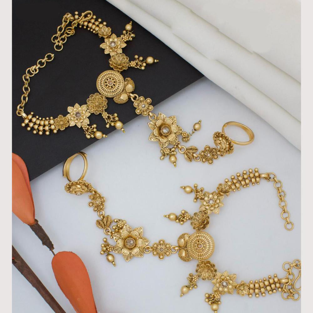 Manisha Jewellery Classic Traditional Pota Hand Harness