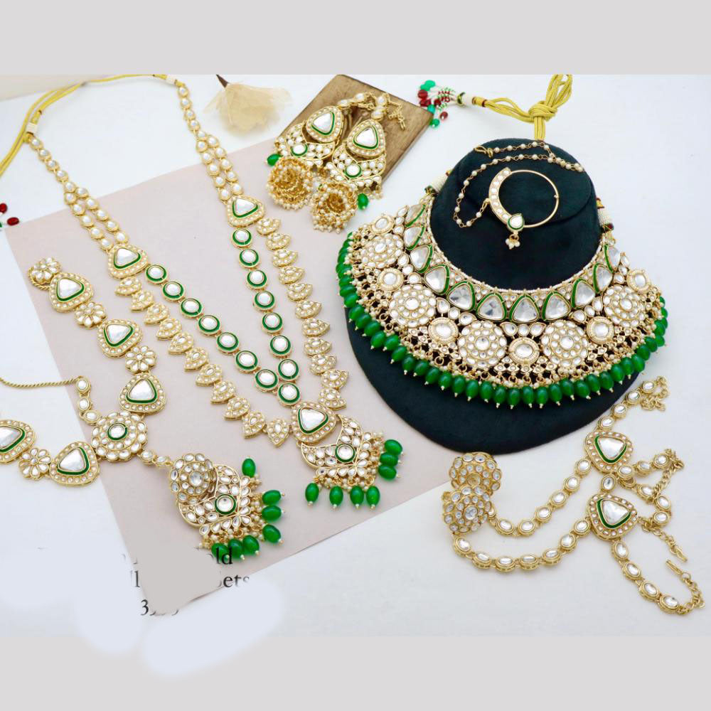 Manisha Jewellery Kundan and Beads Bridal Set