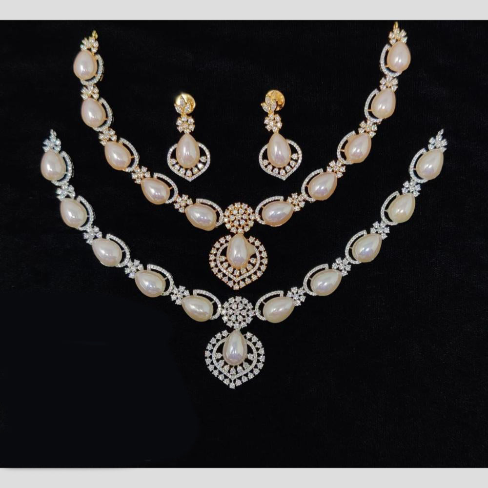 Manisha Designer Austrian Stone & Bead Necklace Set – Festive & Party Wear