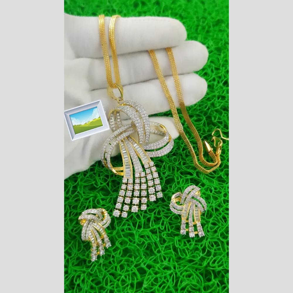 Manisha Collection Pendent Set with Austrian stone  – Timeless Shine for Women