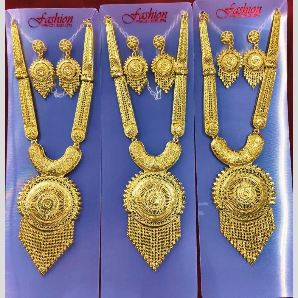 Manisha Jewellery Traditional Forming Look Long Necklace Set (One Piece Only)