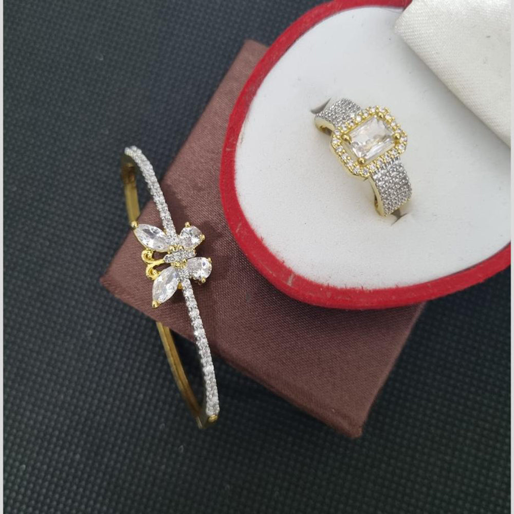 Manisha Jewellery Ring and Bracelet Combo Set